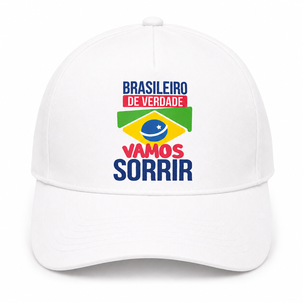 Boné Brasileiro de Verdade Branco