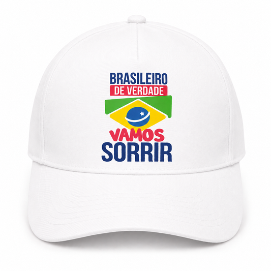 Boné Brasileiro de Verdade Branco