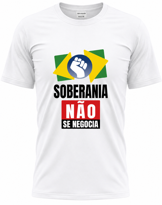 Camiseta Soberania não se negocia