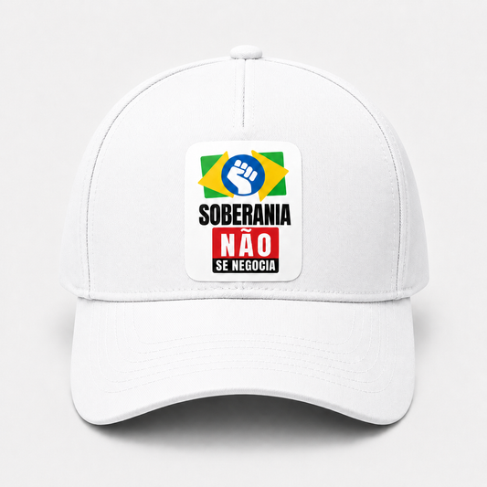Boné Soberania Não Se Negocia Branco