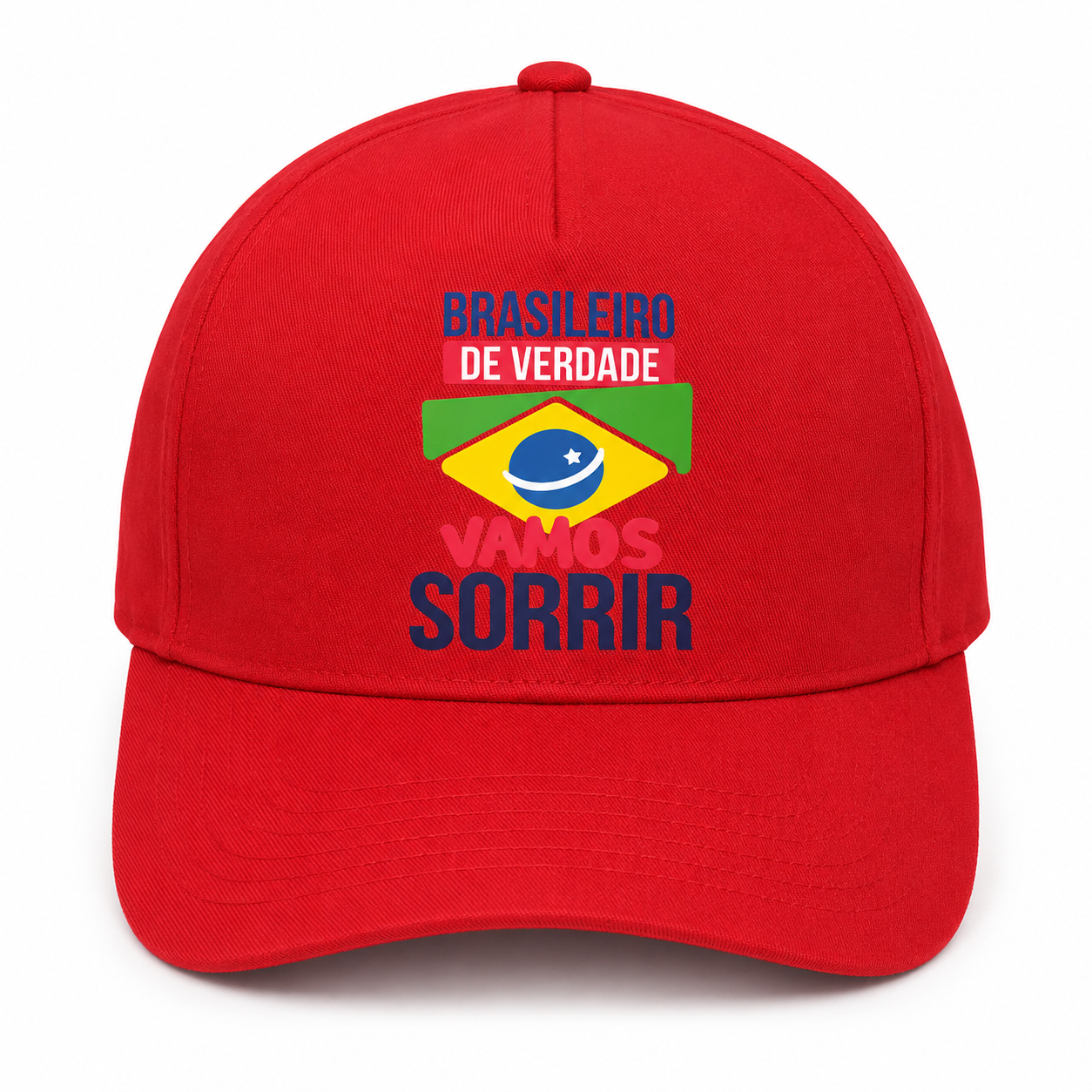 Boné Brasileiro de Verdade Vermelho