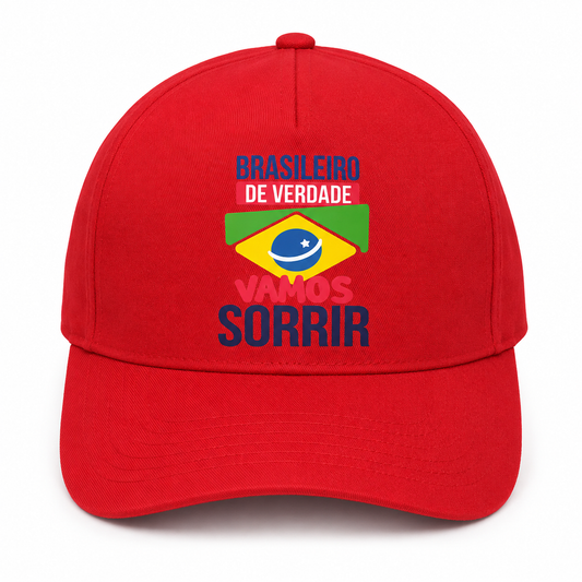 Boné Brasileiro de Verdade Vermelho