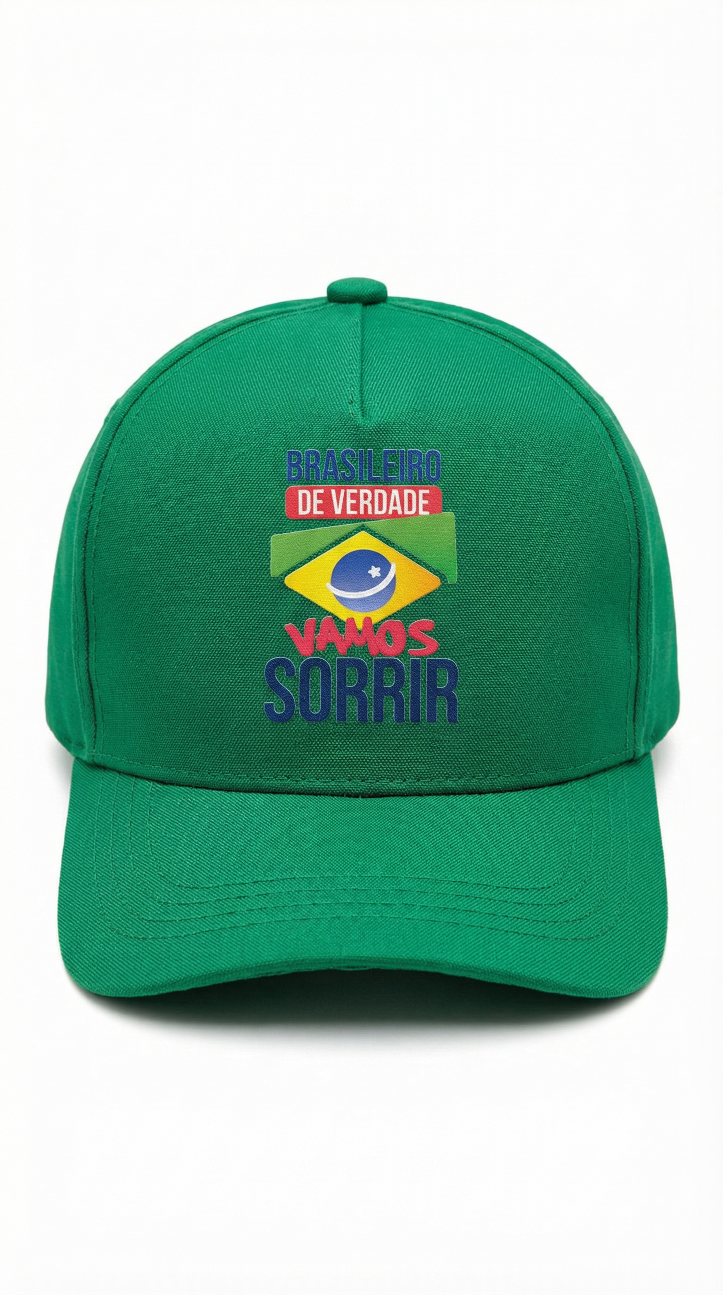 Boné Brasileiro de Verdade - Vamos Sorrir